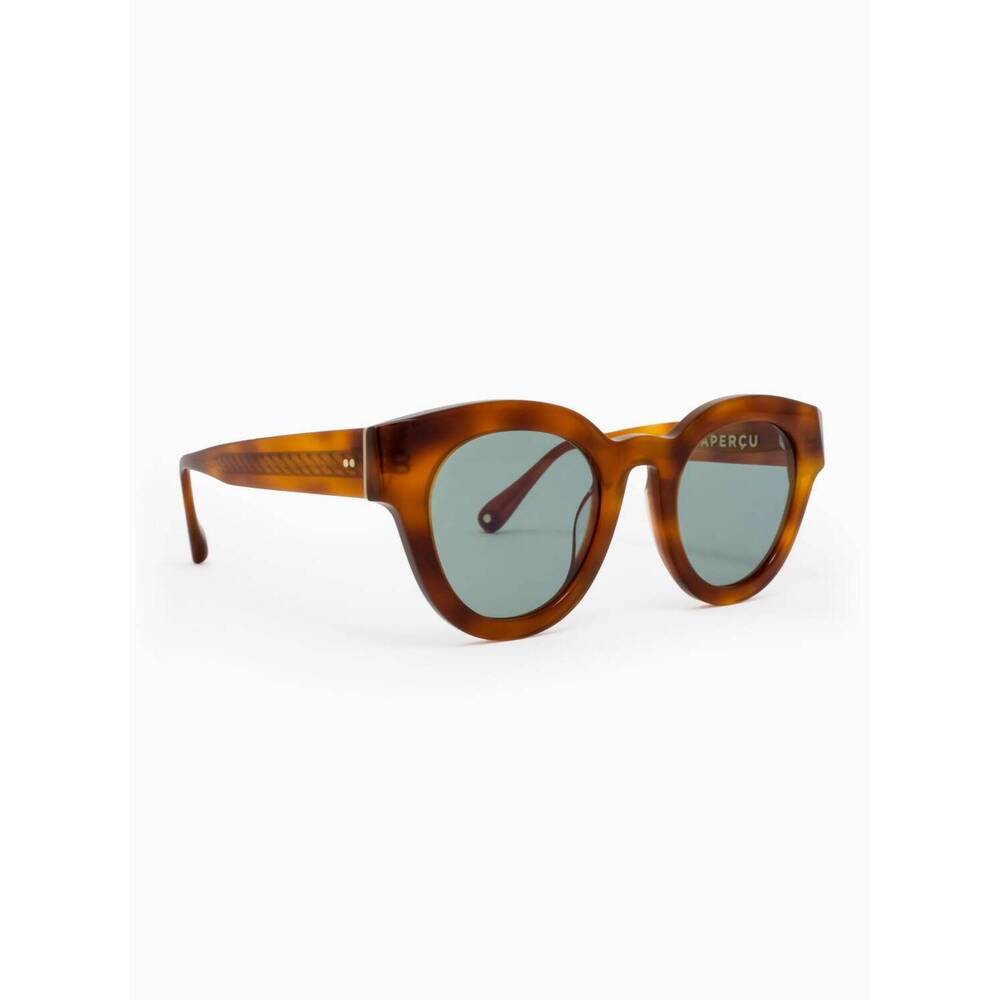 NEW APERÇU EYEWEAR women's le rond sunglasses in cognac 01